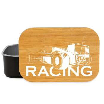 racing Auto Illustration Symbol Logo icon Grafik - Lunch Box - Schwarz - Vorne