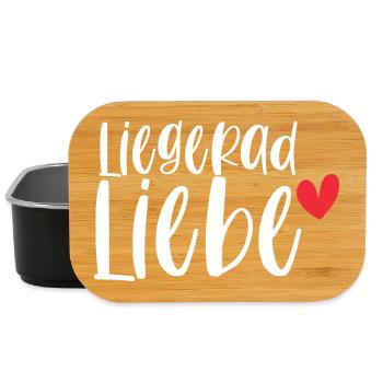 Fahrrad Liegerad Liebe Radsport Sport Geschenk - Lunch Box - Schwarz - Vorne