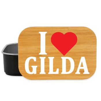 T-Shirt Ich liebe Gilda T-Shirt Geschenkidee - Lunch Box - Schwarz - Vorne