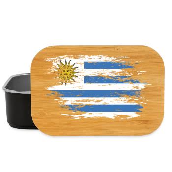 Uruguay Flagge used - Lunch Box - Schwarz - Vorne