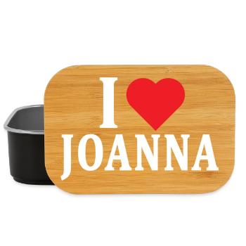 t-shirt J’aime Joanna idée cadeau t-shirt - Boîte à goûter - noir - Devant