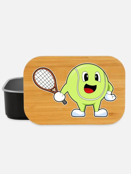 Raquette de tennis balle de tennis - Boîte à goûter - noir