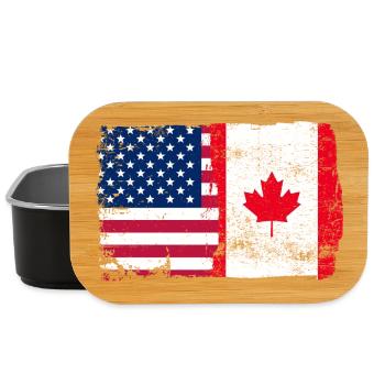 Stars and Maple Banner - Lunch Box - black - Front
