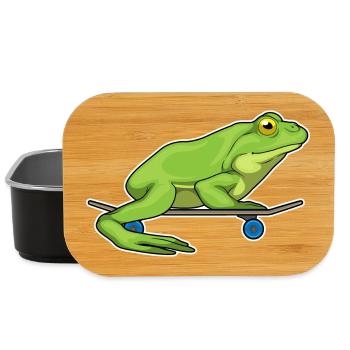Frog Skater Skateboard Sport - Lunch Box - black - Front