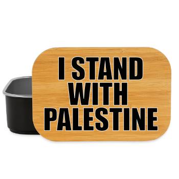 I Stand With Palestine - Lunch Box - black - Front