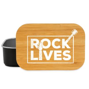 Rock Lives Bold Statement-Design - Lunch Box - Schwarz - Vorne