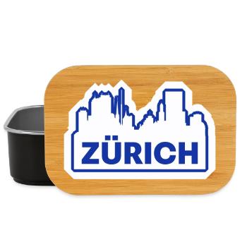 Zurich Skyline Logo Print - Lunch Box - black - Front