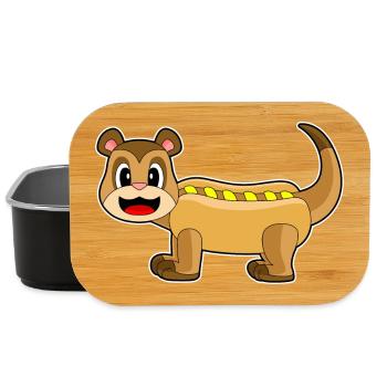 Meerkat Hot Dog - Lunch Box - black - Front
