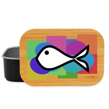 FISH. SARDINE. APRIL FOOL. SEA. OCEAN - Lunch Box - black - Front