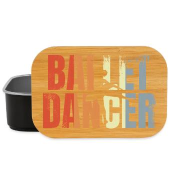 Vintage Ballet Dancer - Lunch Box - black - Front