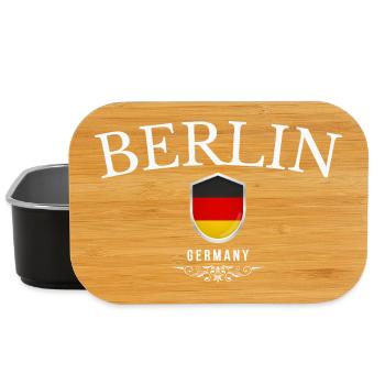 Berlin, Deutschland, elegantes und minimalistisches Design - Lunch Box - Schwarz - Vorne