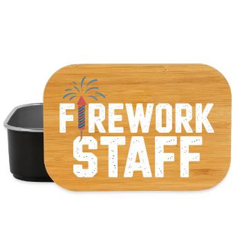  Firework Stuff Party Crew Independence Day 4th of - Lunch Box - Schwarz - Vorne