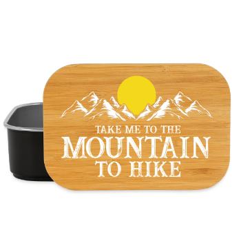 Take Me To The Mountain To Hike Adventure - Lunch Box - Schwarz - Vorne