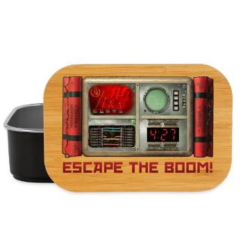 Escape the BOOM! - Lunch Box - black - Front