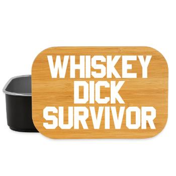 Whiskey Dick Survivor Schmutziger Humor Frech Drec - Lunch Box - Schwarz - Vorne