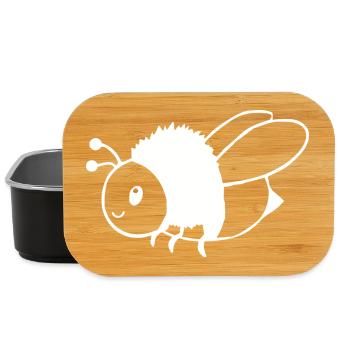 personalisiertes Bienen T-shirt Geschenk Imker - Lunch Box - Schwarz - Vorne