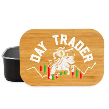 Aktien Börse Crypto Aktienmarkt Trader Investor - Lunch Box - Schwarz - Vorne