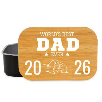 World's Best Dad 2026 - Lunch Box - black - Front