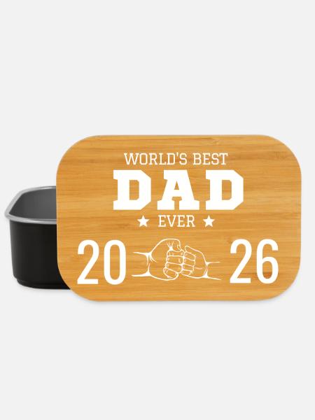 World's Best Dad 2026 - Lunch Box - black