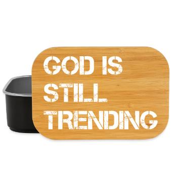Gott bleibt im Trend - Lunch Box - black - Front