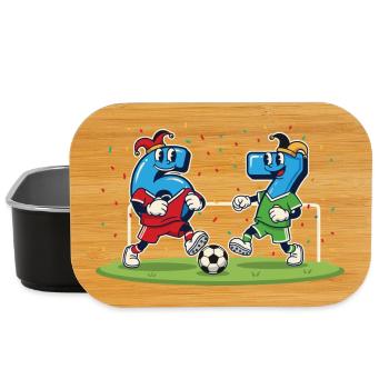 67 Six Seven Costume Carnaval Football Italie Mème - Boîte à goûter - noir - Devant