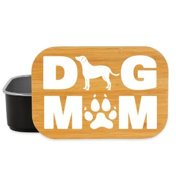 Curly Coated Retriever Silhouette Dog Mom Lover - Lunch Box - black - Front
