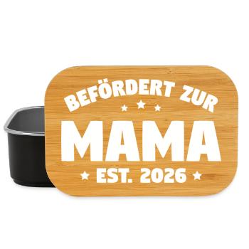Promoted to Mom 2026 – Pregnancy - Lunch Box - black - Front