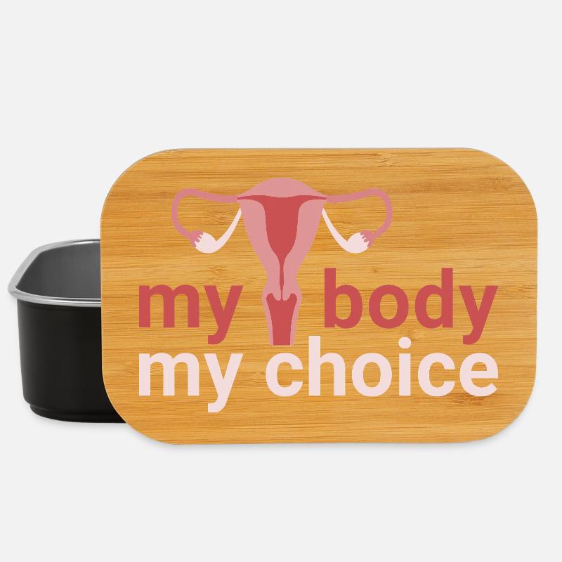 my body. my_choice. - Lunch Box - Schwarz