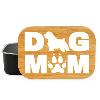 Norfolk Terrier nennt den lustigen Hund Mama - Lunch Box - Schwarz - Vorne