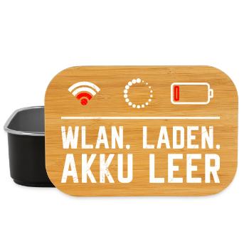 Coder WiFi. LOADING. BATTERY EMPTY FUNNY - Lunch Box - black - Front
