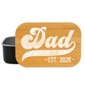 Dad Est. 2026 New Dad 2026 - Lunch Box - black - Front