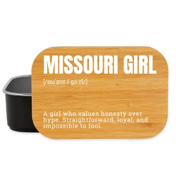 Philosophie des filles du Missouri - Boîte à goûter - noir - Devant