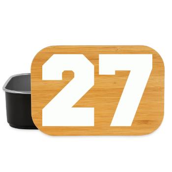 Number 27 - Lunch Box - black - Front