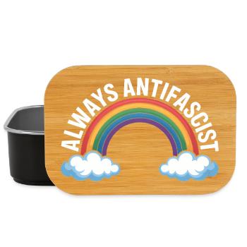 Always Antifascist – Antifa Tee - Lunch Box - Schwarz - Vorne