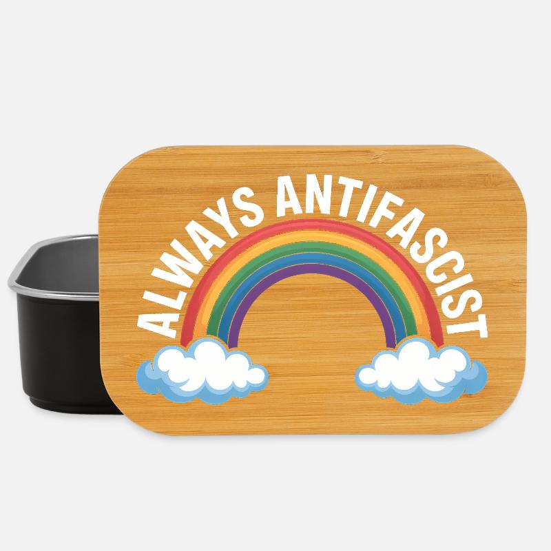 Always Antifascist - Antifa Tee - Lunch Box - black