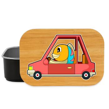 Fisch Auto - Lunch Box - Schwarz - Vorne