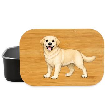 Biscuit Labrador - Lunch Box - black - Front