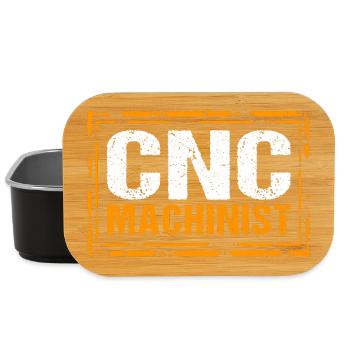 CNC Machinists Cutting Machine Operators Turners Milling Cutters - Lunch Box - black - Front