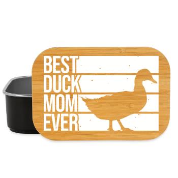 Meilleure maman canard de tous les temps - Boîte à goûter - noir - Devant