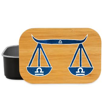 Waage und das Universum - Lunch Box - Schwarz - Vorne