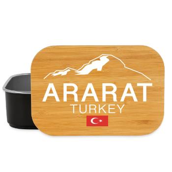 Turkey Ararat Mountain Gift - Lunch Box - black - Front