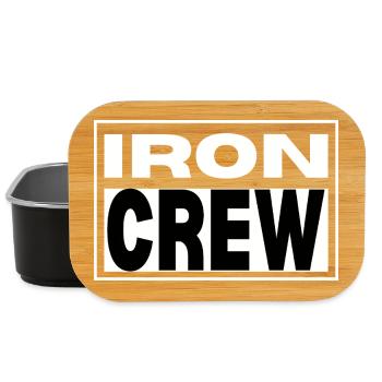 Iron Crew Bold Monochrome Gym Fitness - Lunch Box - black - Front
