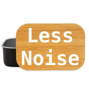 Less noise - Lunch Box - black - Front
