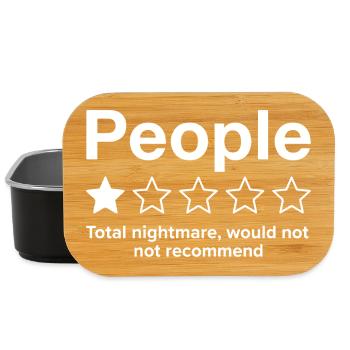 People One Star Total Nightmare - Lunch Box - black - Front