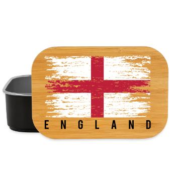 Distressed English Cross - Lunch Box - black - Front