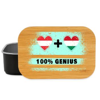 Österreich und Ungarn 100% Genial / Geschenk - Lunch Box - Schwarz - Vorne