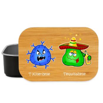 T killer cell, immune system, virus tequila T cell - Lunch Box - black - Front