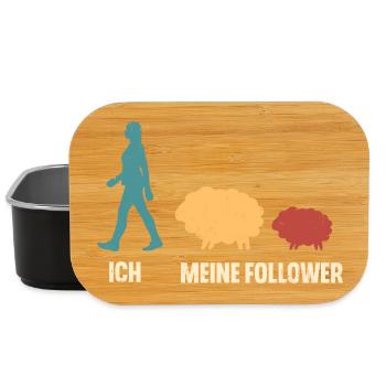 Ich Meine Follower Schaf Schafe - Lunch Box - Schwarz - Vorne