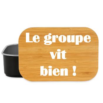 Le groupe vit bien ! - Boîte à goûter - noir - Devant