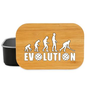 EVOLUTION HOCKEY Hallenhockey WM Meister Geschenk - Lunch Box - Schwarz - Vorne